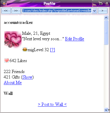 My profile